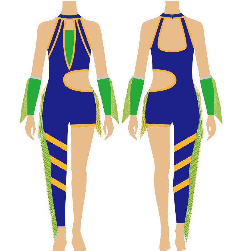 Performance Fringe Majorette Suit