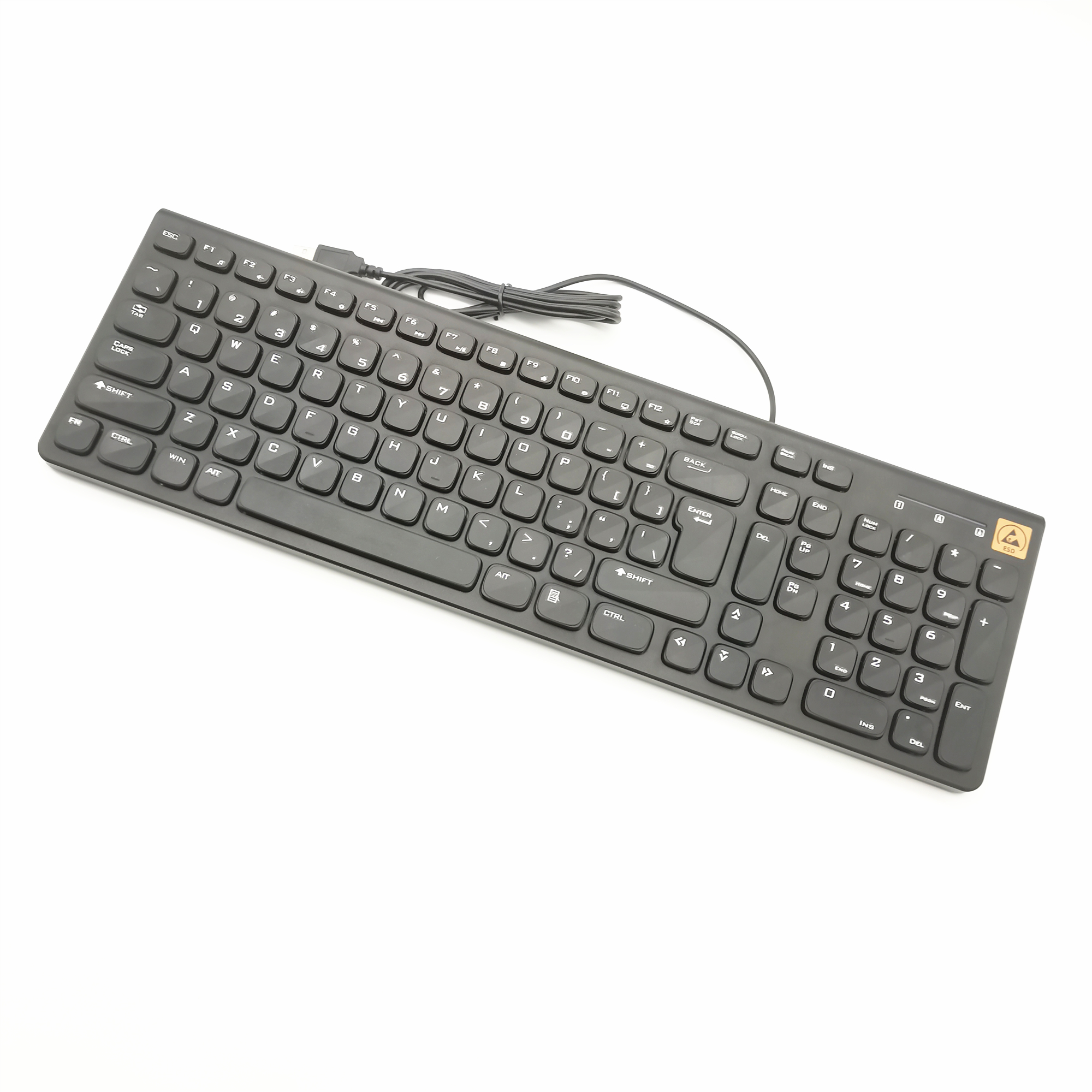 High Quality Anti-Static Black Keyboard Economically Priced for Factory School Office Packaging & Printing