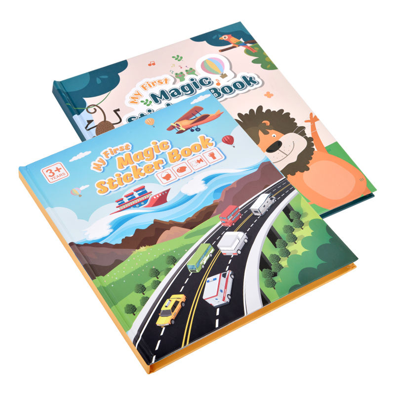 Многоразовая книга с желейными наклейками (Монтессори)