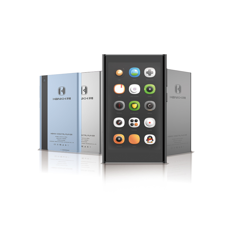HBNKH OEM ODM Mp4 Player Built-in Speaker 3.97inch Screen 2+16GB Memory Aluminum Alloy Portable Rechargeable SD Card Player