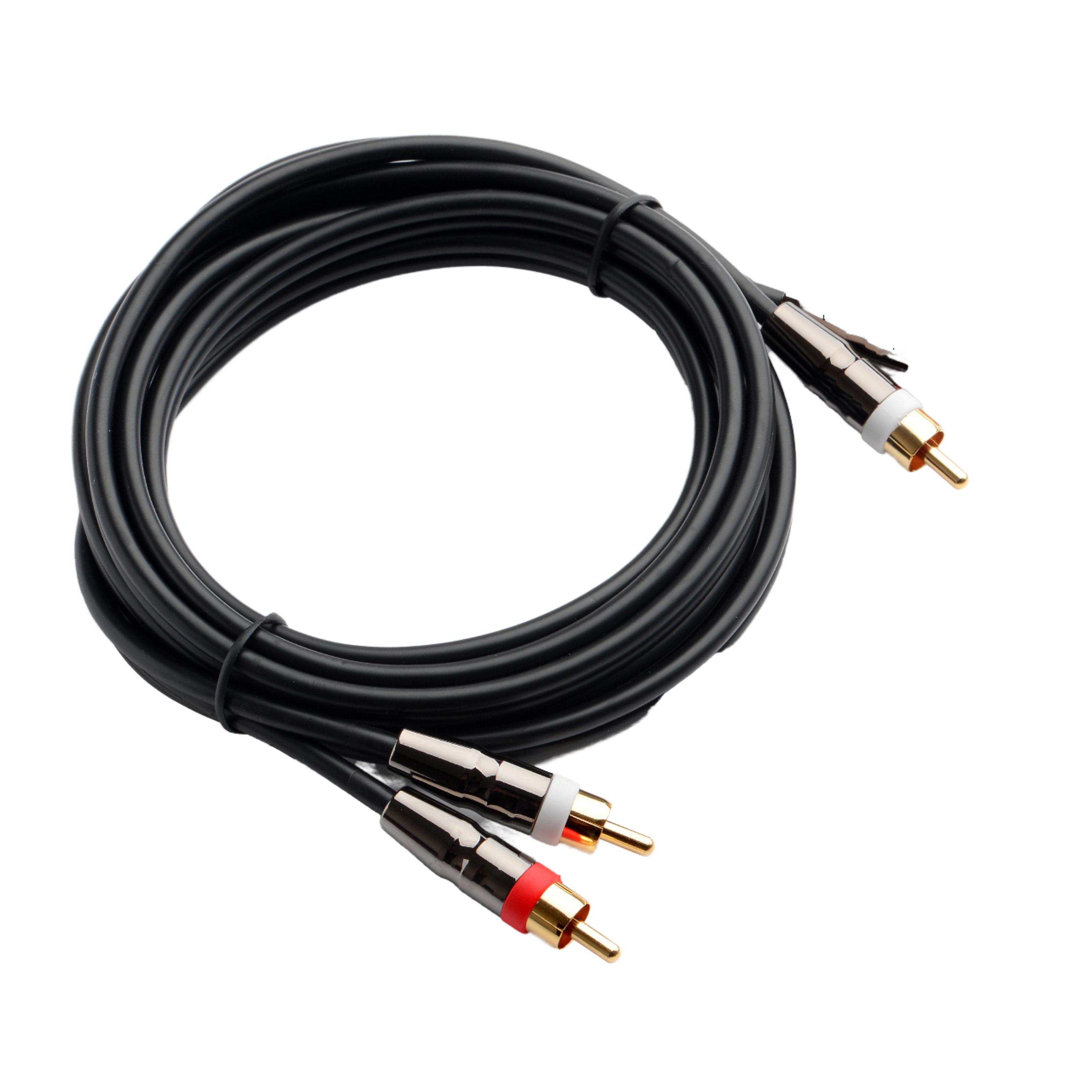 Mindpure 2RCA to 2RCA Audio Cable, Gold-Plated 2 RCA Male to Male Stereo Sound Cord for Amplifier HiFi Speaker Home Theater DVD