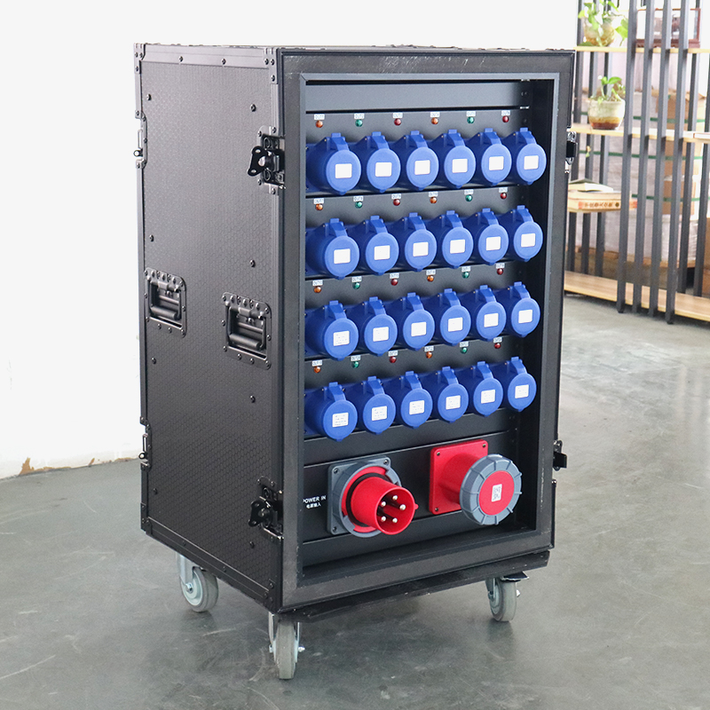 New Style Waterproof Stage Power Distribution Distro Box Equipment Box Light Power Control 380v  26 Channels Stage Power Box