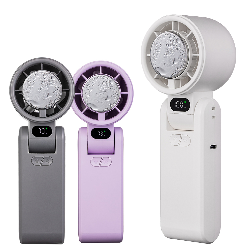 CYKE 2026 hot Refrigeration High Speed Cold Cooling Ice Compress Fan 100 Gear Adjustment Portable High Speed Handheld Fan 650