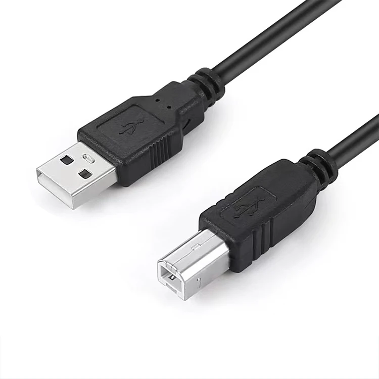 Wholesale BLACK USB 2.0 AM/BM Printer Cable Male Male Data Cables 1M 3M 5M 10M for HP for Canon Lexmark for Epson Dell