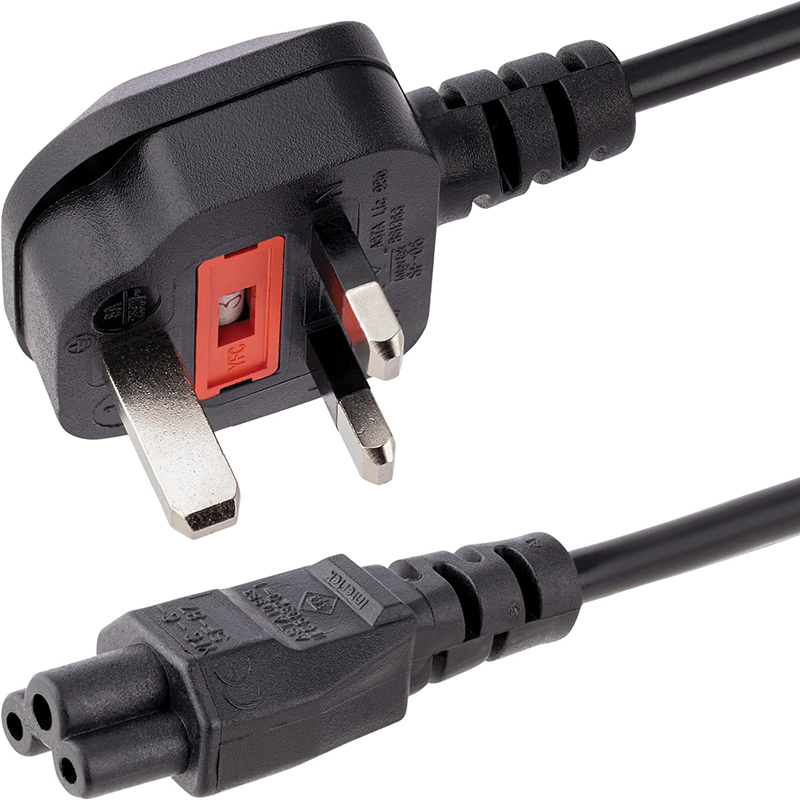 13A C5 Uk Plug Power Cable Fused Cord 3Pin BS AC Power Cord for  HP Dell Lenovo ASUS Notebook Charger LG TV